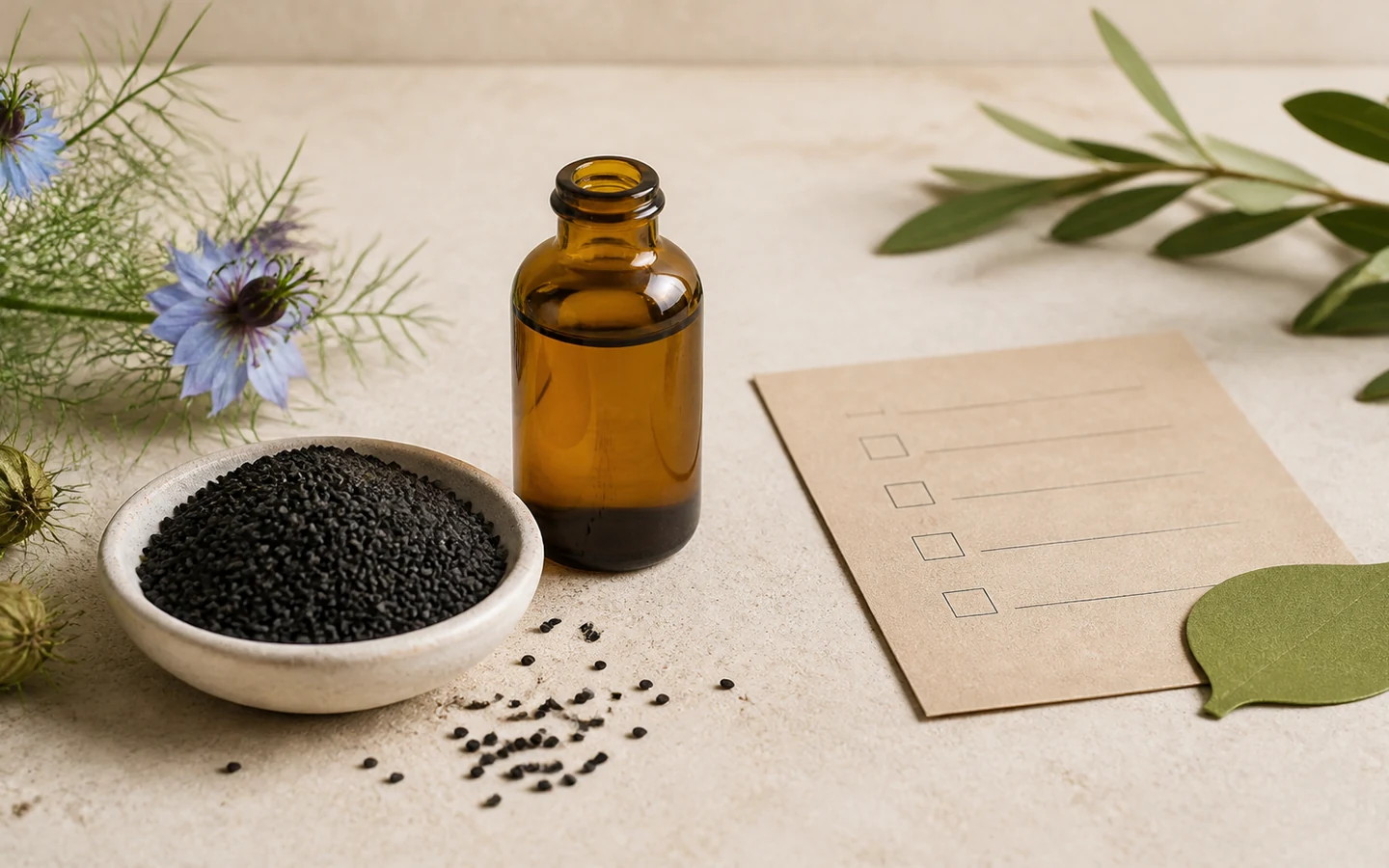 Traçabilité d'une huile de nigelle biologique
